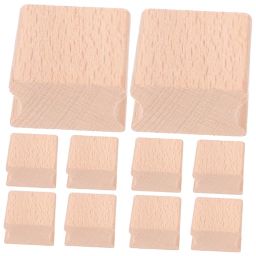 POPETPOP 10 Stück Holzstempel DIY Scrapbook Stempel für Karten Bastelprojekte Handgefertigte Holzschnitzerei Perfektes für Bastelenthusiasten von POPETPOP