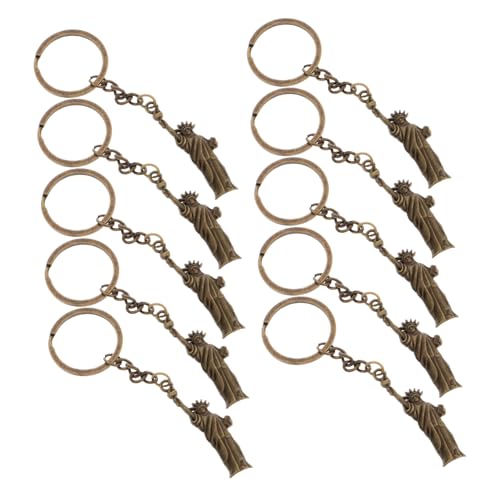 POPETPOP 10 Stück Keychain Auto Schlüsselanhänger Dekoration Der Freiheitsstatue Autoschlüsselanhänger Freiheitsstatue Requisiten Anhänger Aus Metall Mini-statue Legierung Golden POPETPOP 10 Stück Keychain Auto Schlüsselanhänger Dekoration Der Freiheitsstatue Autoschlüsselanhänger Freiheitsstatue Requisiten Anhänger Aus Metall Mini-statue Legierung Golden von POPETPOP