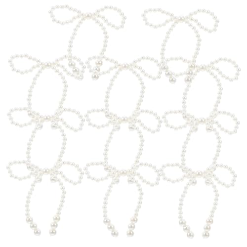 POPETPOP 10 Stück Kunstperlen-schleifen, Kuchendekorationen, Perlen, Schleife, Knoten, Ornament, Cupcake-topper Für Geburtstag, Hochzeit, Tanzball, Partyzubehör, Diy-zubehör, Weiß POPETPOP 10 Stück Kunstperlen-schleifen, Kuchendekorationen, Perlen, Schleife, Knoten, Ornament, Cupcake-topper Für Geburtstag, Hochzeit, Tanzball, Partyzubehör, Diy-zubehör, Weiß von POPETPOP