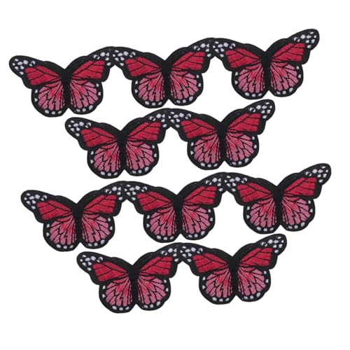 POPETPOP 10 Stück Schmetterlings-aufnäher: Bestickte Stoffapplikationen Für Jacken Und Hüte – Vintage-diy-kleidungsdekor Für Die Kleidungsreparatur POPETPOP 10 Stück Schmetterlings-aufnäher: Bestickte Stoffapplikationen Für Jacken Und Hüte – Vintage-diy-kleidungsdekor Für Die Kleidungsreparatur von POPETPOP