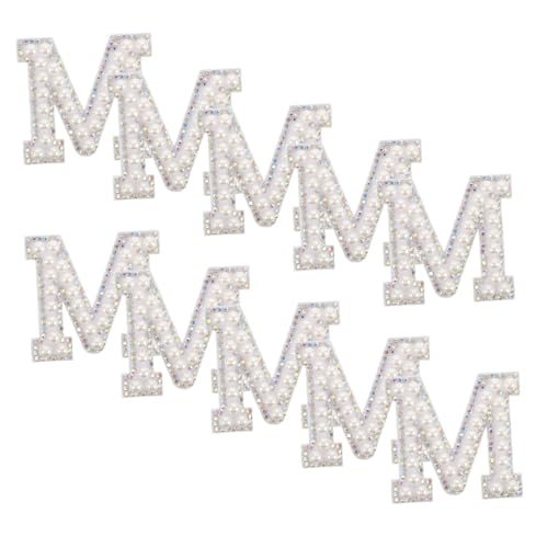 POPETPOP 10 Stück Strass-buchstaben-aufnäher: Glitzer-alphabet-applikation Zum Aufbügeln Für Kleidung, Hüte Und Taschen. Funkelnde, Selbstklebende Stoffbuchstaben Für Diy-bastelprojekte POPETPOP 10 Stück Strass-buchstaben-aufnäher: Glitzer-alphabet-applikation Zum Aufbügeln Für Kleidung, Hüte Und Taschen. Funkelnde, Selbstklebende Stoffbuchstaben Für Diy-bastelprojekte von POPETPOP