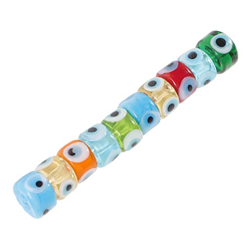 POPETPOP 10 Stück Teiliges Bunte Evil Eye Perlen Flach Rund mit Bohrung für DIY Schmuckherstellung Armbänder Halsketten Handgefertigte Charms Kreative Bastelperlen POPETPOP 10 Stück Teiliges Bunte Evil Eye Perlen Flach Rund mit Bohrung für DIY Schmuckherstellung Armbänder Halsketten Handgefertigte Charms Kreative Bastelperlen von POPETPOP