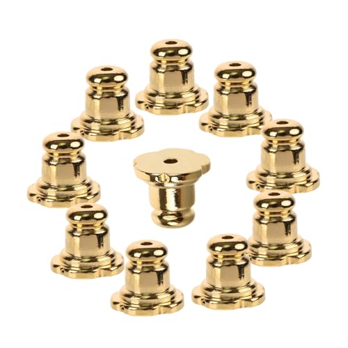 POPETPOP 10 Stück Teiliges Kleine Ohrstecker Verschlüsse aus Kupferfarbenem Metall Vergoldet und Farbbeständig Sichere Ohrstecker Stopper für DIY Schmuckherstellung und Ohrlochzubehör POPETPOP 10 Stück Teiliges Kleine Ohrstecker Verschlüsse aus Kupferfarbenem Metall Vergoldet und Farbbeständig Sichere Ohrstecker Stopper für DIY Schmuckherstellung und Ohrlochzubehör von POPETPOP