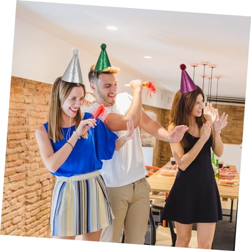 POPETPOP 10 Stück Teiliges Partyhut Bunte Geburtstagskegel aus Polyester Verstellbare Schnur Stabile Passform Geeignet für Erwachsene Katzen Vielseitig für Geburtstagsfeiern und Festliche POPETPOP 10 Stück Teiliges Partyhut Bunte Geburtstagskegel aus Polyester Verstellbare Schnur Stabile Passform Geeignet für Erwachsene Katzen Vielseitig für Geburtstagsfeiern und Festliche von POPETPOP