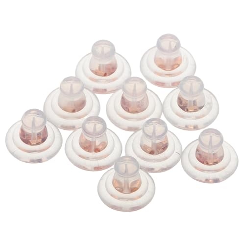 POPETPOP 10 Stück Teiliges Transparente Silikon Ohrstecker Verschlüsse Sicherer Halt Ersatz Backings für DIY Ohrringe Geeignet für Schlupfohren und Nachtschlaf POPETPOP 10 Stück Teiliges Transparente Silikon Ohrstecker Verschlüsse Sicherer Halt Ersatz Backings für DIY Ohrringe Geeignet für Schlupfohren und Nachtschlaf von POPETPOP