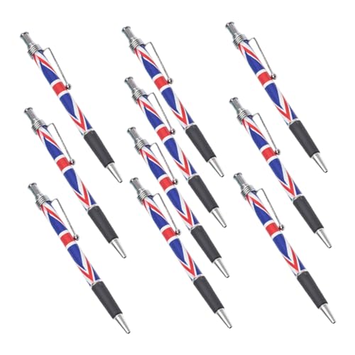 POPETPOP 10 Stück Teiliges Uk Flaggen Kugelschreiber Glattes Schreiben Komfortabler Griff für Bürobedarf Unterschriften und Heimgebrauch Patriotisches Design Schwarze Langlebig und POPETPOP 10 Stück Teiliges Uk Flaggen Kugelschreiber Glattes Schreiben Komfortabler Griff für Bürobedarf Unterschriften und Heimgebrauch Patriotisches Design Schwarze Langlebig und von POPETPOP