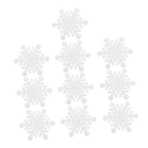 POPETPOP 10 Stück Weiße Schneeflocken Aufbügler aus Stoff Bestickte Winter Applikationen zum Aufbügeln Dekorative Patches für Jacken Rucksäcke Mützen Einfache DIY Anwendung Festliche POPETPOP 10 Stück Weiße Schneeflocken Aufbügler aus Stoff Bestickte Winter Applikationen zum Aufbügeln Dekorative Patches für Jacken Rucksäcke Mützen Einfache DIY Anwendung Festliche von POPETPOP