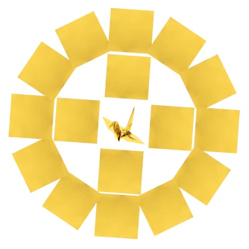 POPETPOP 100 Blatt Quadratisches Origami Papier Einseitig Perlmuttfarben Goldfarben Faltpapier DIY Bastelpapier für Kreative Faltkunst Kindergarten Schule Familienprojekte POPETPOP 100 Blatt Quadratisches Origami Papier Einseitig Perlmuttfarben Goldfarben Faltpapier DIY Bastelpapier für Kreative Faltkunst Kindergarten Schule Familienprojekte von POPETPOP