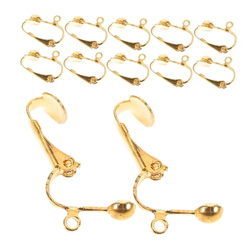 POPETPOP 100 Stück Kupfer Ohrclips für DIY Schmuckherstellung nicht Durchstochene Ohrclips Langlebige Ohrstecker Verschlüsse für Handgefertigten Ohrschmuck POPETPOP 100 Stück Kupfer Ohrclips für DIY Schmuckherstellung nicht Durchstochene Ohrclips Langlebige Ohrstecker Verschlüsse für Handgefertigten Ohrschmuck von POPETPOP