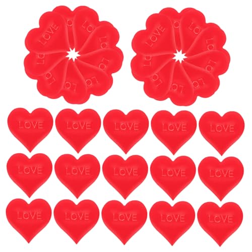 POPETPOP 100 Stück Rote Love Heart Konfetti Tischdekorationen aus Schwamm Romantische Herzform Streudeko für Valentinstag Hochzeit Verlobung Party POPETPOP 100 Stück Rote Love Heart Konfetti Tischdekorationen aus Schwamm Romantische Herzform Streudeko für Valentinstag Hochzeit Verlobung Party von POPETPOP