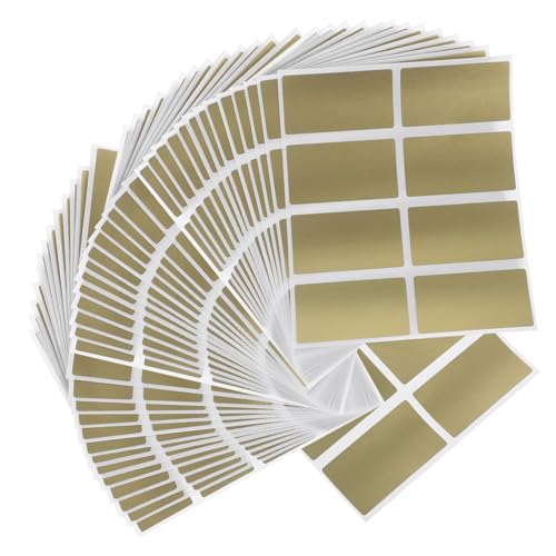 POPETPOP 100 Stück Rubbelkarten-Aufkleber abkratzen Vinyl klebrig Farbe Etikett Kratzaufkleber Aufkleber zum Abziehen von Karten Schaltaufkleber Kratzkarte für die Party Papier Golden von POPETPOP