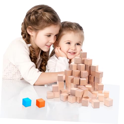 POPETPOP 100 Stück Unbehandelte Quadratische Holzwürfel Naturbelassene Holzklötze für Basteln Pädagogik DIY Stapelspiele und Kreative Lernprojekte POPETPOP 100 Stück Unbehandelte Quadratische Holzwürfel Naturbelassene Holzklötze für Basteln Pädagogik DIY Stapelspiele und Kreative Lernprojekte von POPETPOP