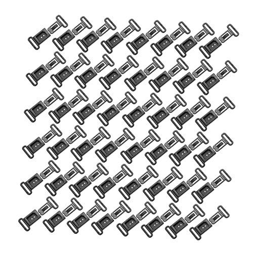 POPETPOP 100Stücke Breakaway Schnallen für Armbänder und Seilverbindungen Innendurchmesser Schwarze Verbindungselemente für DIY Projekte und Anwendungen von POPETPOP