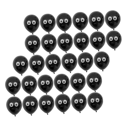 POPETPOP 100Stücke Latex Luftballons Für Halloween Dekoration Langlebige Partyballons Für Kreative Raumgestaltungen Und Festliche Anlässe Mit Augen von POPETPOP