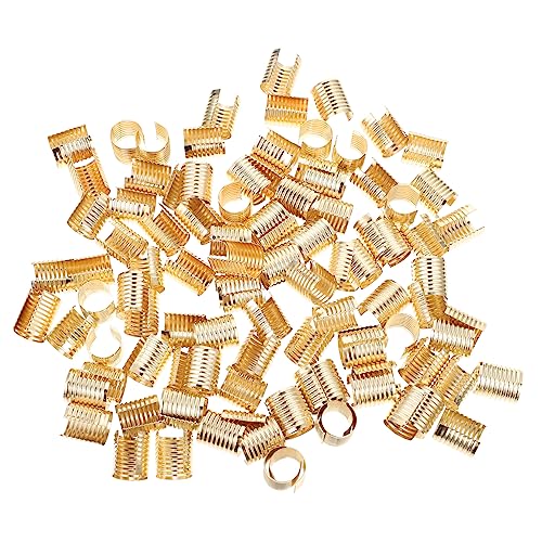 POPETPOP 100Stücke Leder Seilclips für Schmuck DIY Hochwertige Metallbefestigungselemente mit Verschleiß und Bruchfestigkeit für Bastelprojekte POPETPOP 100Stücke Leder Seilclips für Schmuck DIY Hochwertige Metallbefestigungselemente mit Verschleiß und Bruchfestigkeit für Bastelprojekte von POPETPOP