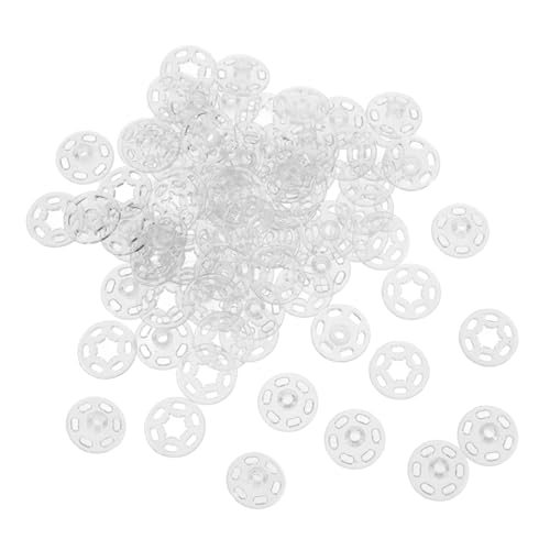 POPETPOP 100Stücke Transparente Druckknöpfe für Mäntel Unsichtbare Knöpfe für DIY Nähzubehör Abnehmbare Kleidungsknöpfe für Projekte und Modebekleidung POPETPOP 100Stücke Transparente Druckknöpfe für Mäntel Unsichtbare Knöpfe für DIY Nähzubehör Abnehmbare Kleidungsknöpfe für Projekte und Modebekleidung von POPETPOP