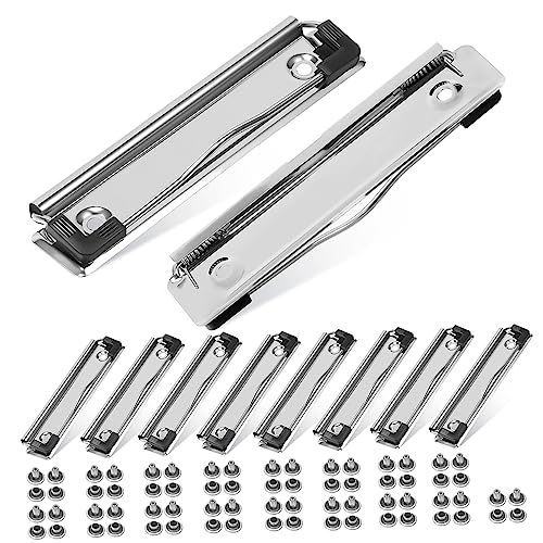 POPETPOP 10Stücke Dokumentenklemmen für Klemmbretter Montierbare Clips aus Stabilem Hartboard mit Nägeln für Schule Büro und Labor für Dateien und Berichte von POPETPOP