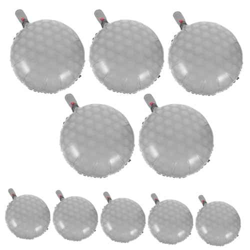 POPETPOP 10Stücke Golfball Folienballons Hochwertige Dekoration Für Geburtstagsfeiern Mit Golf Thema Langlebig Und Sicher Für Unvergessliche Partymomente von POPETPOP