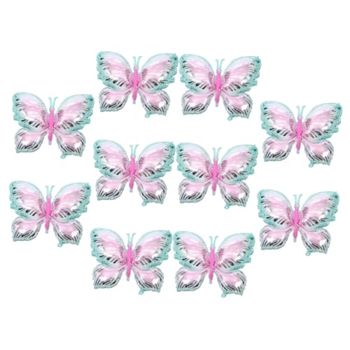 POPETPOP 10Stücke Schmetterlings Folienballons für Geburtstagsfeiern Aluminiumfolie für Partys Lebendige Farben und Stabile für Babypartys und Hochzeiten POPETPOP 10Stücke Schmetterlings Folienballons für Geburtstagsfeiern Aluminiumfolie für Partys Lebendige Farben und Stabile für Babypartys und Hochzeiten von POPETPOP