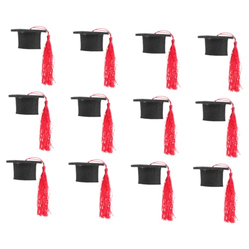 POPETPOP 12 Stück Arzt Hut Dekoration Kappen Flasche Abschluss-weinverschluss Grad-hut-kuchenaufsatz Leicht Party Hausgemacht Abschlusskappe Wein Topper Stichworte Etiketten Klein Rot Vlies POPETPOP 12 Stück Arzt Hut Dekoration Kappen Flasche Abschluss-weinverschluss Grad-hut-kuchenaufsatz Leicht Party Hausgemacht Abschlusskappe Wein Topper Stichworte Etiketten Klein Rot Vlies von POPETPOP
