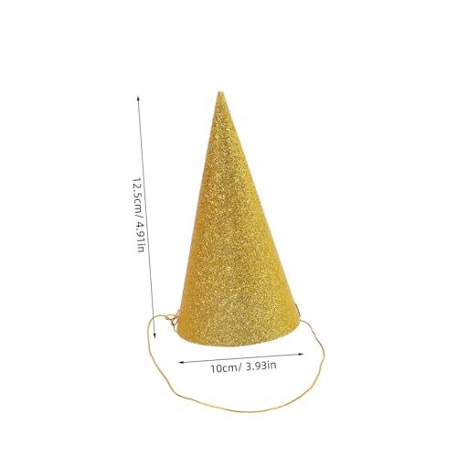 POPETPOP 12 Stück Teiliges Glitzer Partyhüte in Dreieck Form Goldene Geburtstagskronen mit Glitzeroberfläche für Erwachsene Festliche Geburtstagsdeko mit Langem Band für Zufällige Farbe POPETPOP 12 Stück Teiliges Glitzer Partyhüte in Dreieck Form Goldene Geburtstagskronen mit Glitzeroberfläche für Erwachsene Festliche Geburtstagsdeko mit Langem Band für Zufällige Farbe von POPETPOP