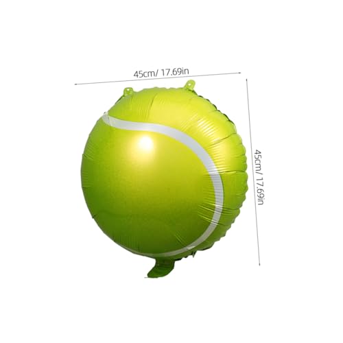 POPETPOP 12 Stück Teiliges Tennisball Folienballons Aufblasbare Tennisparty Dekoration Leicht Hängbar mit Löchern für Strand und Poolparty Sportliches Geburtstagszubehör POPETPOP 12 Stück Teiliges Tennisball Folienballons Aufblasbare Tennisparty Dekoration Leicht Hängbar mit Löchern für Strand und Poolparty Sportliches Geburtstagszubehör von POPETPOP