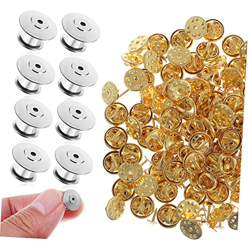POPETPOP 120 Stück Messingschnallen Zum Nähen Basteln Broschennadeln Emaille Reversnadeln Hutnadeln Kupplungs Krawattennadeln Metallnadelrücken Krawattennadelhalter POPETPOP 120 Stück Messingschnallen Zum Nähen Basteln Broschennadeln Emaille Reversnadeln Hutnadeln Kupplungs Krawattennadeln Metallnadelrücken Krawattennadelhalter von POPETPOP