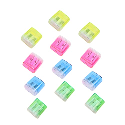 POPETPOP 12Stücke Dual Loch Bleistiftspitzer für Transparente Manuelle Schärfer für Schule und Büro Verbessert Einfach POPETPOP 12Stücke Dual Loch Bleistiftspitzer für Transparente Manuelle Schärfer für Schule und Büro Verbessert Einfach von POPETPOP