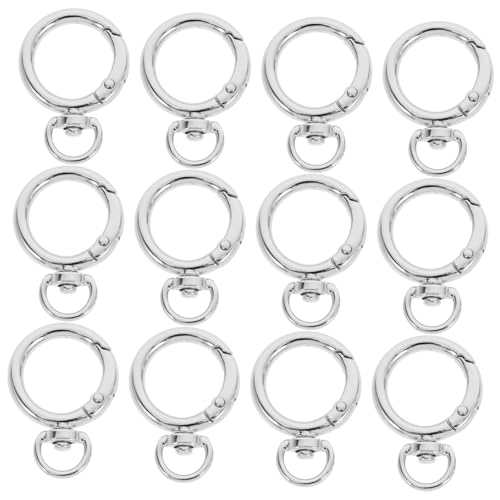 POPETPOP 12Stücke Karabinerhaken Legierung mit Drehgelenk und O Ringen für DIY Bastelarbeiten Schlüsselanhänger Taschen und Mehr und Langlebig Vielseitig POPETPOP 12Stücke Karabinerhaken Legierung mit Drehgelenk und O Ringen für DIY Bastelarbeiten Schlüsselanhänger Taschen und Mehr und Langlebig Vielseitig von POPETPOP