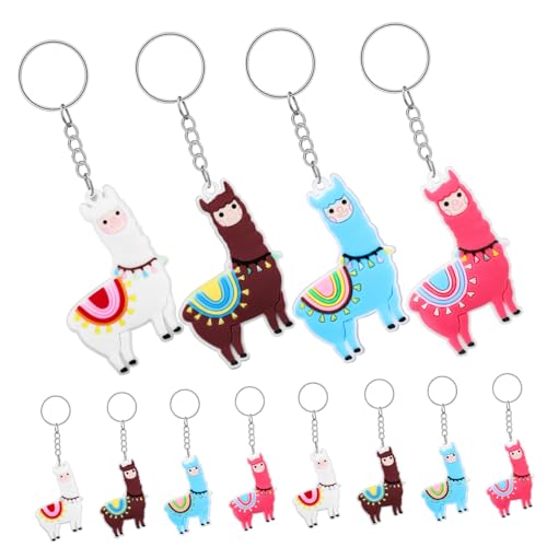 POPETPOP 12Stücke Kawaii Alpaka Schlüsselanhänger Cartoon Taschenanhänger Und Niedliche Tier Schlüsselringe Für Handtaschen Und Rucksäcke Für POPETPOP 12Stücke Kawaii Alpaka Schlüsselanhänger Cartoon Taschenanhänger Und Niedliche Tier Schlüsselringe Für Handtaschen Und Rucksäcke Für von POPETPOP
