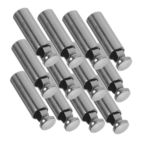 POPETPOP 12Stücke Metallschnur Endkappen Zinklegierungs Kordelstopper für Hoodies Hosen und DIY Accessoires Verstellbar Vielseitig Einsetzbar Elegantes Design Gunmetal von POPETPOP