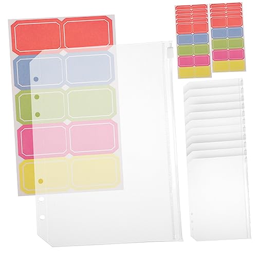 POPETPOP 12Stücke Ordnertaschen Transparente Dokumentenbeutel mit Reißverschluss und Klebeetiketten für Lose Notizen und Dokumentenorganisation POPETPOP 12Stücke Ordnertaschen Transparente Dokumentenbeutel mit Reißverschluss und Klebeetiketten für Lose Notizen und Dokumentenorganisation von POPETPOP