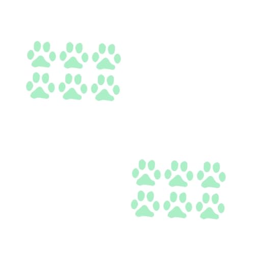 POPETPOP 12stücke Nachleuchtende Wandsticker Paw Pattern Aufkleber Für Kinderzimmer Kreative Fluoreszierende Dekoration Für Fenster Und Wände Langlebig Und Rückstandsfrei von POPETPOP