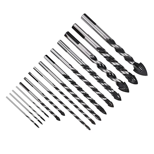 POPETPOP 15 Stück Multifunktionales Bohrbitset Ziegelbohrer Wolframcarbid Hartmetall Bohrer Für Ziegel Mauerwerk Steinbohrer Bohrbit Für Betonbohrungen Bohrer Für Stein Stahl POPETPOP 15 Stück Multifunktionales Bohrbitset Ziegelbohrer Wolframcarbid Hartmetall Bohrer Für Ziegel Mauerwerk Steinbohrer Bohrbit Für Betonbohrungen Bohrer Für Stein Stahl von POPETPOP
