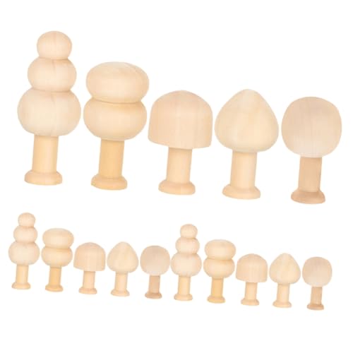 POPETPOP 15 Stück Teiliges Unbehandelte Mini Holzbäume aus Holz zum Bemalen DIY Weihnachtsdeko Holzanhänger für Kreative Bastelprojekte und Individuelle Tischdekoration POPETPOP 15 Stück Teiliges Unbehandelte Mini Holzbäume aus Holz zum Bemalen DIY Weihnachtsdeko Holzanhänger für Kreative Bastelprojekte und Individuelle Tischdekoration von POPETPOP