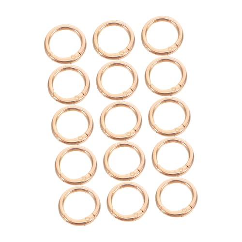 POPETPOP 15Stücke Zinklegierungs Schlüsselringe Polierte Federringe Runde Karabiner Clips DIY Schlüsselanhänger Rostbeständig Hypoallergen Vielseitige Verwendung für Schlüsselbund POPETPOP 15Stücke Zinklegierungs Schlüsselringe Polierte Federringe Runde Karabiner Clips DIY Schlüsselanhänger Rostbeständig Hypoallergen Vielseitige Verwendung für Schlüsselbund von POPETPOP