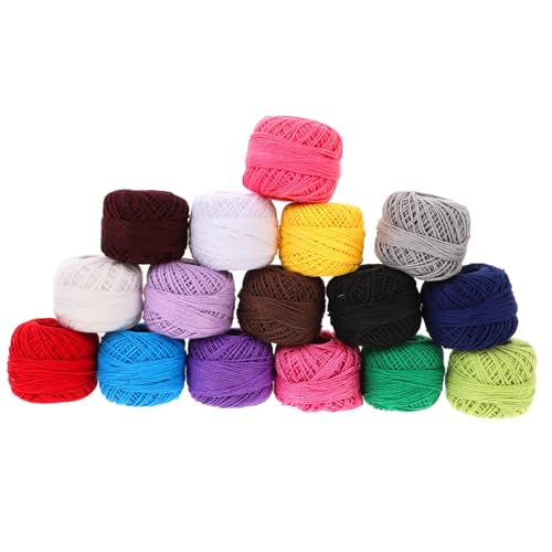 POPETPOP 16 Rollen Teiliges Stickgarn Set aus Bunter Baumwolle Langlebige Kreuzstich und Handarbeitsfäden Umweltfreundlich für DIY Stickerei Bastelbedarf und Zufällige Zufällige Farbe POPETPOP 16 Rollen Teiliges Stickgarn Set aus Bunter Baumwolle Langlebige Kreuzstich und Handarbeitsfäden Umweltfreundlich für DIY Stickerei Bastelbedarf und Zufällige Zufällige Farbe von POPETPOP