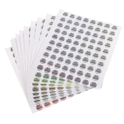 POPETPOP 1600Stücke Qc Qualitätstestaufkleber für Versand und Lager Selbstklebend Prüfstatus Aufkleber für Effektive Qualitätskontrolle von POPETPOP
