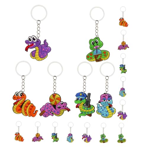 POPETPOP 18 Stück Teiliges Schlangen Schlüsselanhänger aus Robustem Kreative Cartoon Schlangen in Bunten Farben Party Mitgebsel für Jungen und Mädchen Spielerische Goodie Bag Füller für POPETPOP 18 Stück Teiliges Schlangen Schlüsselanhänger aus Robustem Kreative Cartoon Schlangen in Bunten Farben Party Mitgebsel für Jungen und Mädchen Spielerische Goodie Bag Füller für von POPETPOP