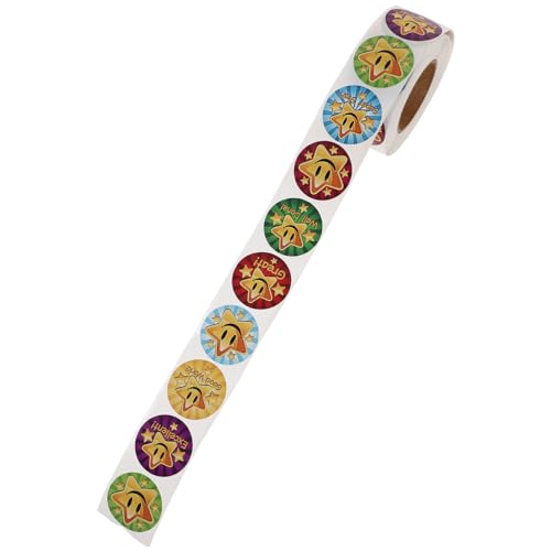 POPETPOP 1Rolle Belohnungsaufkleber für Ermutigende Sticker für Lehrer Schülerpreise und Bastelprojekte Rollenausführung Selbstklebend Motivierende Dekoration für Klassenzimmer von POPETPOP