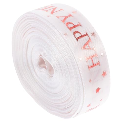 POPETPOP 1Rolle Geschenkband für Jahr Dekoratives Geschenkzubehör mit Festlichem Druckdesign für DIY Bastelarbeiten und Neujahrspartys Leichtes Polyesterband POPETPOP 1Rolle Geschenkband für Jahr Dekoratives Geschenkzubehör mit Festlichem Druckdesign für DIY Bastelarbeiten und Neujahrspartys Leichtes Polyesterband von POPETPOP