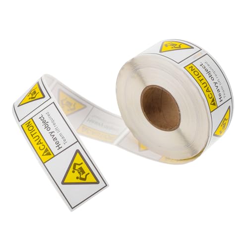 POPETPOP 1Rolle Übergewicht Aufkleber für Versand Etiketten pro Rolle Hochklebend für Schwere Objekte Warnhinweis zur Beim für Sichere Paketzustellung von POPETPOP