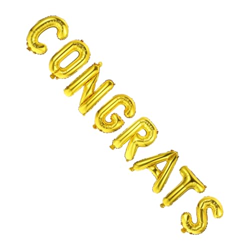POPETPOP 1Satz Abschlussballon Congrats Folienballons Mit Bändern Für Kreative Partydekoration Für Graduation Einschulung Und Feierlichkeiten von POPETPOP