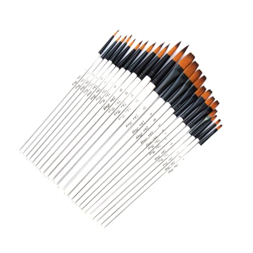 POPETPOP 1Satz Teiliges Pinsel Set mit Hochwertigen Nylonborsten und Stabilen Holzgriffen für Aquarell und Acrylmalerei und Flachen Pinseln für Detailreiche POPETPOP 1Satz Teiliges Pinsel Set mit Hochwertigen Nylonborsten und Stabilen Holzgriffen für Aquarell und Acrylmalerei und Flachen Pinseln für Detailreiche von POPETPOP