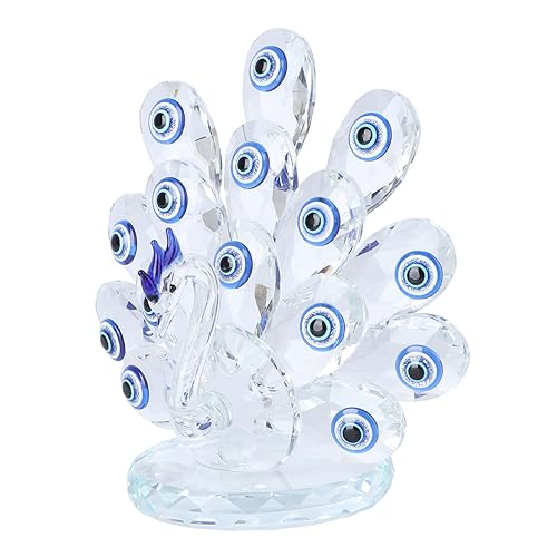 POPETPOP 1stück Kristall Dekoration Blauäugiger Pfau Tisch Ornament Für Zuhause Transparent Elegante Kunst Für Geburtstagsfeiern Und Festtagsdekoration POPETPOP 1stück Kristall Dekoration Blauäugiger Pfau Tisch Ornament Für Zuhause Transparent Elegante Kunst Für Geburtstagsfeiern Und Festtagsdekoration von POPETPOP