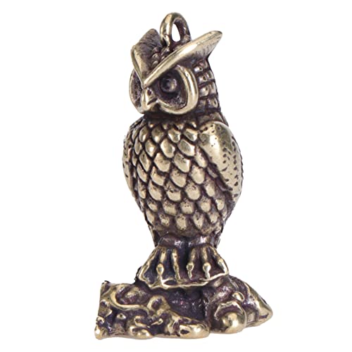 POPETPOP 1stück Solider Katzenkopf Schlüsselanhänger Aus Dekoratives Ornament Für Teetisch Eulenform Retro Design Für Schmuck Und von POPETPOP