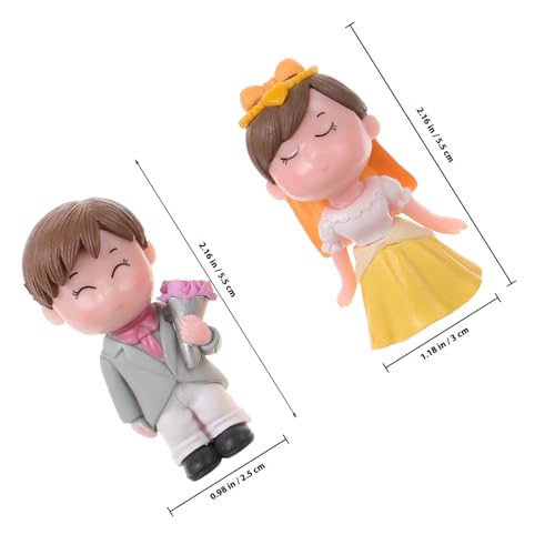 POPETPOP 2 Paare Romantische Brautpaar Figuren Tortendeko aus Robustem Detailreich Gestaltet Kleine Hochzeitspaar Deko für Kuchen DIY Micro Landschaft für Hochzeitstorten und Valentinstag POPETPOP 2 Paare Romantische Brautpaar Figuren Tortendeko aus Robustem Detailreich Gestaltet Kleine Hochzeitspaar Deko für Kuchen DIY Micro Landschaft für Hochzeitstorten und Valentinstag von POPETPOP