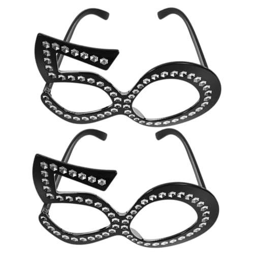 POPETPOP 2 Paare Zahlenbrillen Leicht Geburtstag Fotorequisiten Partybrillen Unisex Einheitsgröße von POPETPOP