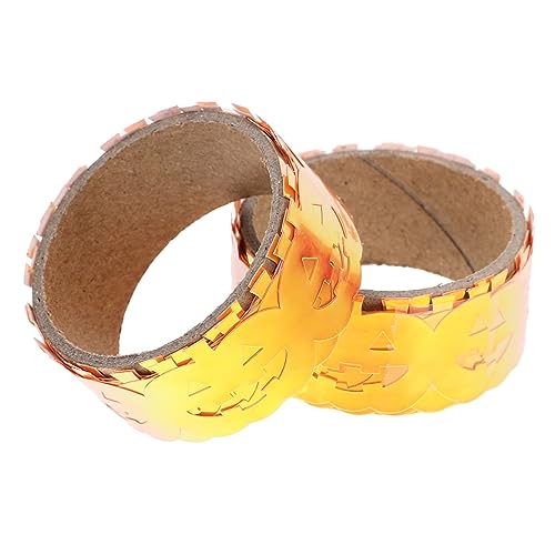 POPETPOP 2 Rollen Halloween Geschenkband mit Allmählichem Farbverlauf Dekoratives Pet Klebeband mit Kürbismotiv pro Vielseitiges Bastelband für Scrapbooking und Geschenkverpackung POPETPOP 2 Rollen Halloween Geschenkband mit Allmählichem Farbverlauf Dekoratives Pet Klebeband mit Kürbismotiv pro Vielseitiges Bastelband für Scrapbooking und Geschenkverpackung von POPETPOP