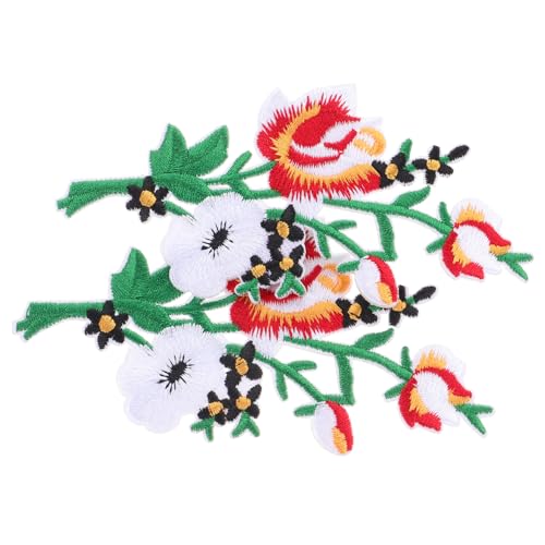 POPETPOP 2 STÜCK Teiliges Bestickte Blumen Aufbügel Patches aus Atmungsaktivem Stoff Leicht Anzubringen für Sommerkleider Tischdecken Bettwäsche und Chiffonstoffe zum Aufnähen und POPETPOP 2 STÜCK Teiliges Bestickte Blumen Aufbügel Patches aus Atmungsaktivem Stoff Leicht Anzubringen für Sommerkleider Tischdecken Bettwäsche und Chiffonstoffe zum Aufnähen und von POPETPOP